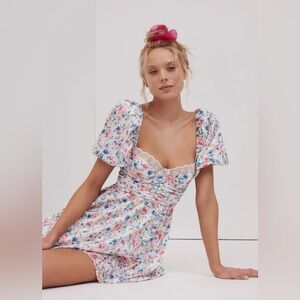 FOR LOVE & LEMONS Victoria's Secret Juliet Dress in White Floral